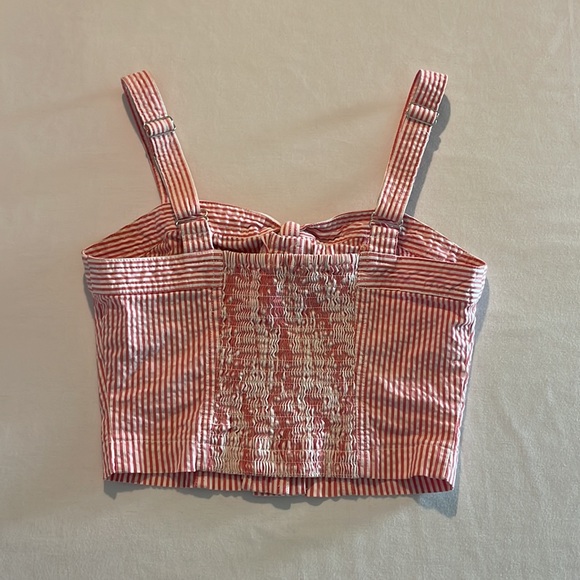 KEDS CUTE RED AND WHITE STRIPED CROP TOP!! - Picture 2 of 2